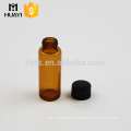 wholesale tubular amber glass vial with screw cap